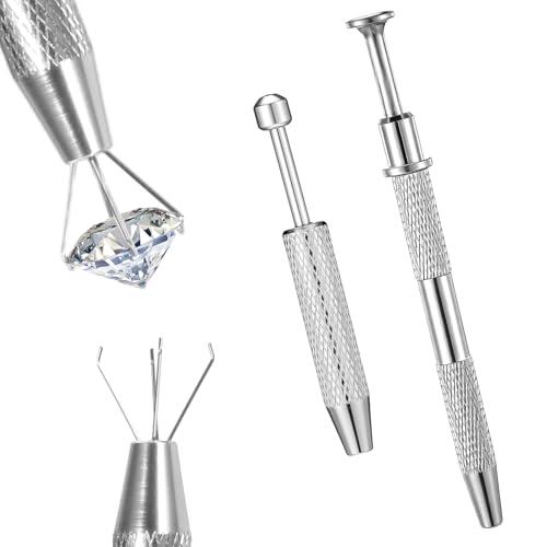 2 piercings de bola de plata con 4 dientes, 2 tamaños, acero inoxidable, alicates para bolas, bola de piercing, componentes electrónicos, chip