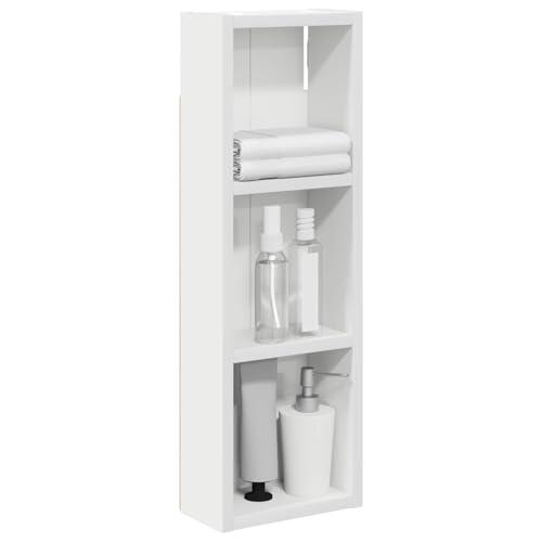 vidaXL Armario de Pared para baño con Estante 20 x 10 x 60,5 cm, Armario de baño Moderno, Estante Rectangular, Almacenamiento práctico, Ahorro de Espacio, diseño Elegante y contemporáneo