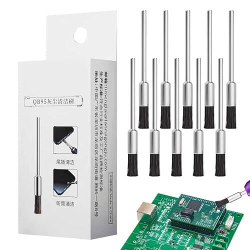 Cepillo Quitapolvo para Limpieza | Herramienta de Reparación Pequeña sin Daños - Cepillo de Polvo para Placa Base Electrónica de 10 Piezas | para Cámara Teclado Auriculares Placa