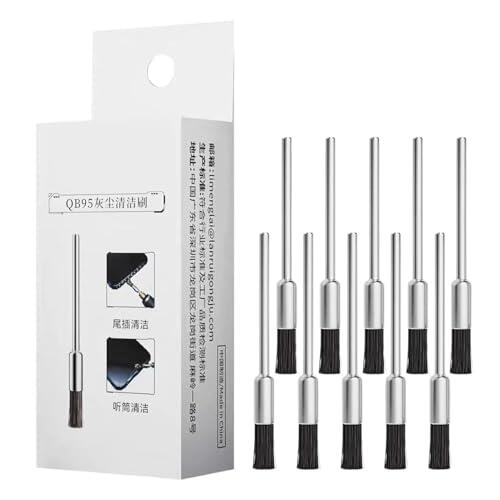 Limpiador de Puerto de Carga de Teléfono | Herramienta Pequeña De Eliminación De Polvo Y Reparación,Cepillo de Polvo para Placa Base Electrónica de 10 Piezas | para Cámara Teclado Auriculares Placa