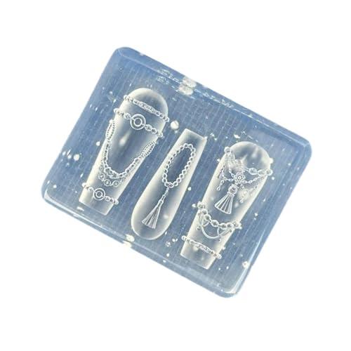 Molde de silicona con nudo chino detallado para uñas profesionales, diseños de alivio artístico, joyería, colgante, resina, manualidades, creaciones, uñas, escultura