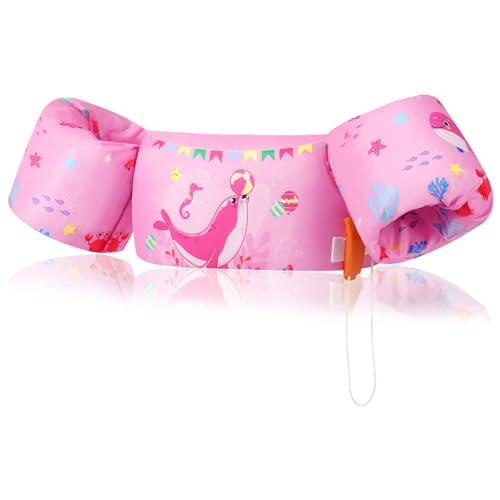 MoKo Chaleco Flotador Natación Niños Foca Rosa 9-23kg