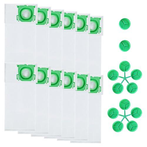 12 Bolsas de Aspiradora para Airbelt K1, K2, K3, 6629-ER, 6695-ER, Bolsa para Polvo de Repuesto no Tejida de Gran Capacidad