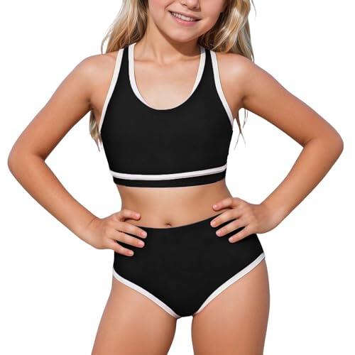Genérico Bañadores Niña, Traje De Baño para Niñas Tankini De Dos Piezas con Falda Solar UPF 50 Traje De Baño para Niños Pequeños En La Piscina Y Playa