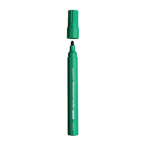Quantore marcador permanente marcador verde para cualquier superficie 1-1.5mm