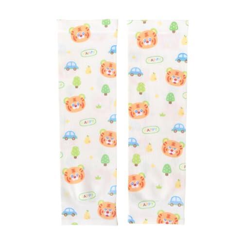 mangasUV Niños Dibujos Animados – Protector Brazo UPF50+ Transpirable Elástico, mangasDeportivas | Fundas Nylon Spandex 8x30cm Ligero 30g para Fútbol Voleibol Ciclismo Actividades Exterior Pro