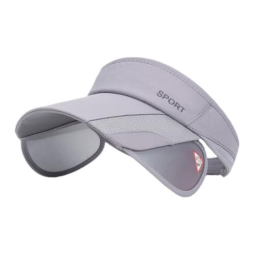 Sombreros de verano - Gorra deportiva de ala ancha de 3,74 pulgadas, visera exterior ligera y transpirable con diseño de ajuste ajustable | Sombrero con protección UV para tenis, golf, Verde claro