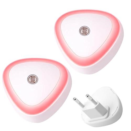 Luz Roja Nocturna Melatonina 2 PCS LED Enchufe - Red Light Therapy Interior