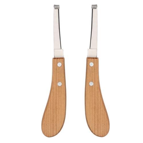 LONZIKP Cuchillos para Pezuñas 2 Piezas, Mango Ergonómico Diestros y Zurdos, Hoja Afilada de Precisión para un Cuidado Óptimo en Caballos, Bovinos y Ovinos.