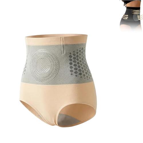 Yacriso Pantalones Cortos termogénicos para Esculpir quemagrasas, Pantalones Cortos moldeadores de Cuerpo con Control de Barriga de Cintura Alta para Mujeres, Pantalones de Yoga (Skin,L)