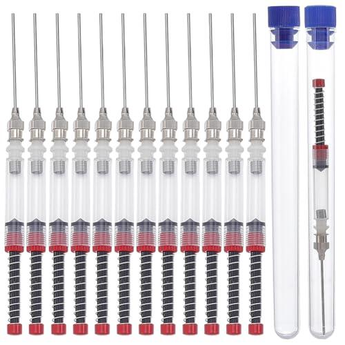 WEBEEDY 12 unidades de pluma estilográfica con 2 tubos de almacenamiento, convertidor de resorte para rellenar cartuchos de tinta y convertidor de tinta de pluma para uso de oficina