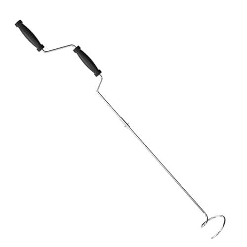 Manivela Para Mezclar Abono: Aireador De Mano De 80 Cm, Agitador En Espiral Duradero, Volteador Con Mango Ergonómico, Herramienta Para Suelo Resistente A La Intemperie | Descomposición Eficiente De Re