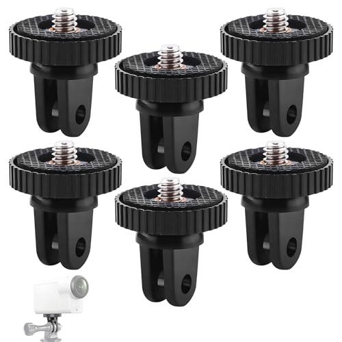 6 Pcs 1/4 Pulgadas 360° Giratorio Accesorio para Cámara 1/4 Adaptador De Trípode De Cámara Antideslizante Estable Compatible con Gopro, Sjcam Y Otras Cámaras Deportivas Kompatibel Mit Original
