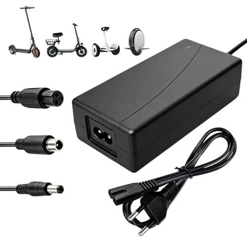 Cargador Patinete Eléctrico 42V 2A, Cargador para Batería 36V