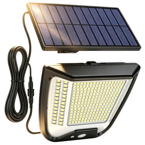 Iluminación exterior eficiente: Análisis del foco solar Vanranger de 288 LED