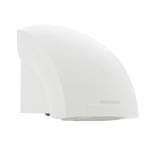 Treeisland Secador de manos automático, 1200 W, montaje en pared eléctrico, sensor de infrarrojos, secador de manos para baño, inodoros, color blanco