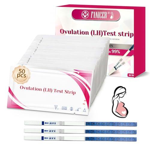 Set de 50 Tiras Predictoras del Ciclo Femenino, Herramienta de Apoyo para la Búsqueda de Embarazo, Lectura Rápida y Fácil