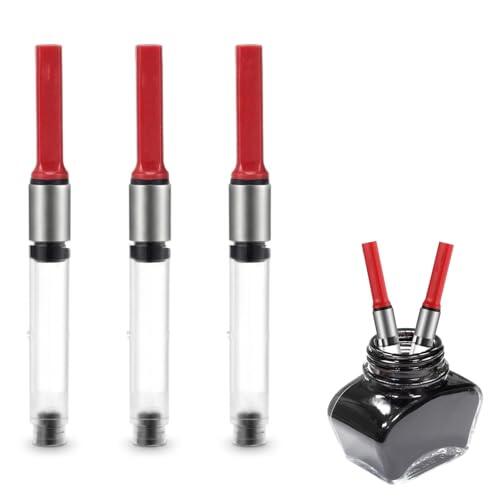 Convertidor para pluma estilográfica 3 unidades convertidor para pluma estilográfica Lamy - Pack ahorro de enchufe para pluma estilográfica