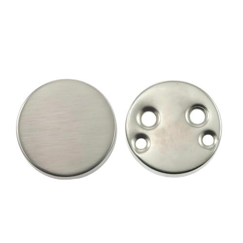 TiendaManilla Escudo de Seguridad Ciego para Puerta, Bocallave Bloqueador de Acceso de Llave, Acero Inoxidable de 52mm de Diámetro, Placa Embellecedora para Cerradura, Fácil Instalación