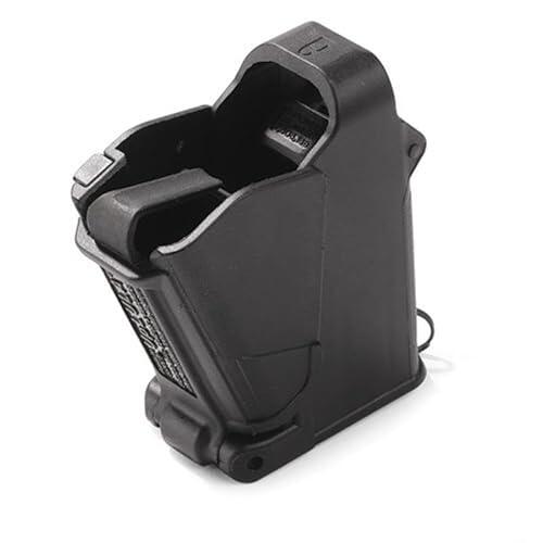 Genérico Cargador Rápido para Pistola de Calibre 9mm a .45ACP, Herramienta para Recarga Rápida de Cargadores, Plastico Negro