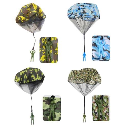 GTYHH Juego De 4 Piezas: Paracaidista, Cometa Infantil, Juguetes Voladores para Niñas, Juegos De Paracaídas, Juguetes De Paracaídas para Niños.