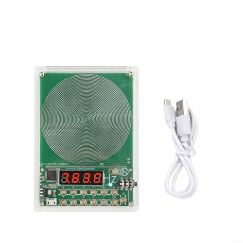 EffiFish Generador de onda sinusoidal ajustable 0.01Hz-100kHz para simulación de resonancia Schumann, dispositivo de señal de relajación de 7.83Hz con alimentación USB (con estuche)