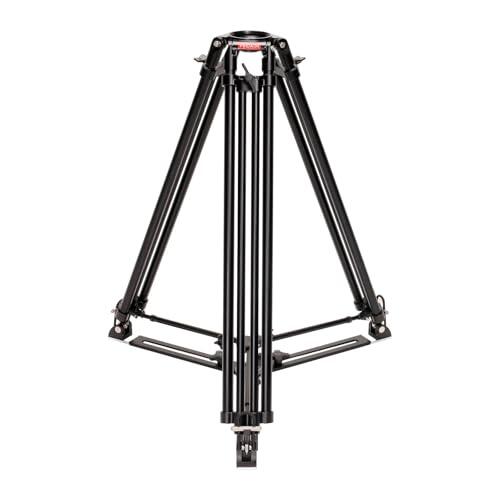 PROAIM Trípode de cámara resistente de 100 mm con esparcidor de aluminio. Pies con pinchos, cerraduras de palanca giratorias. Rango de altura de 34 a 60 pulgadas. Carga útil de hasta 120 kg (CST-100