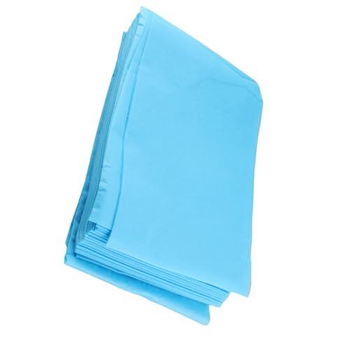 Solinder 10 Sábanas No Tejidas Impermeables para Masajes, 180 X 80 Cm, Tacto Suave y Algodonoso, 3 Colores, Cama de Hospital, Salón de Belleza, Hogar, Viajes, Uso D (Azul)