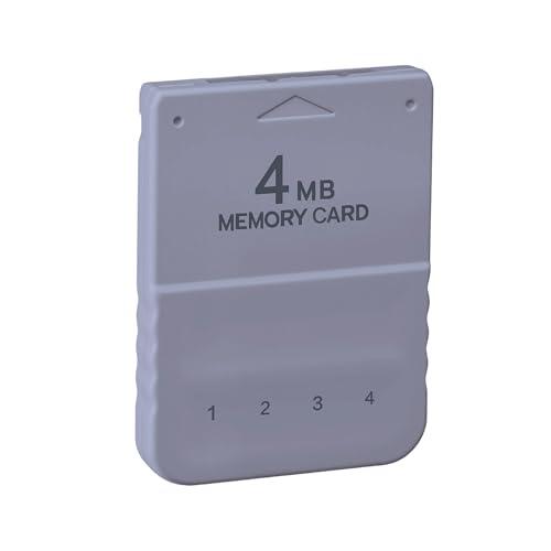 Mcbazel 4MB Tarjeta de Memoria para PS1 y PS One, Capacidad 60 Bloques Memory Card para PS One, Tarjeta de Guardado de Alta Velocidad para PlayStation 1 Compatible con PS2 (Solo Juegos de PS1)
