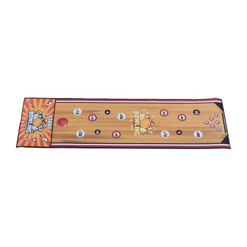Naroote Juego de Bolos Interactivos de Mesa Fácil de Configurar para Noches de Juegos Familiares Uso en Interiores 39,37x11,42 Pulgadas