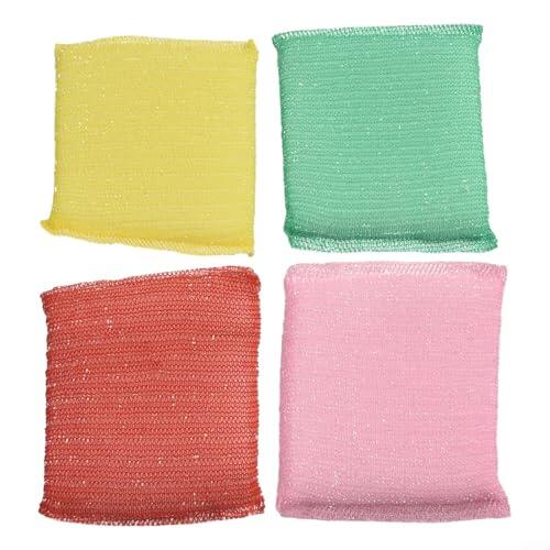 Juego de 4 esponjas de limpieza de platos de doble cara para limpiar utensilios de cocina, encimeras, mesas y superficies de cocina