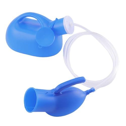 HAPINARY Urinario Portátil para Hombre de 2000 Ml en Plástico con Tapa, Fácil de Transportar, Adecuado para Camping y Hospital, Dispositivo de Micción de Emergencia