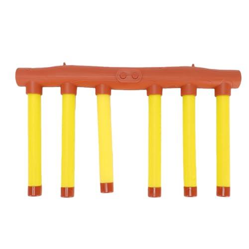 Keenso Juego de Palos de Caída, Juguete de Entrenamiento de Velocidad de Mano de Plástico con Velocidades de Caída Ajustables para Diversión Familiar de Niños y Adultos (Yellow)