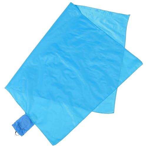 Toyvian Manta de Playa Portátil de Nylon y Lavable para Picnic al Aire Libre, Adecuado para Conciertos y Camping Diseño Compacto y Resistente
