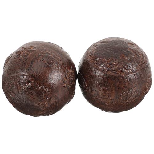 Cabilock Balones de Masaje de Madera Portátiles para Aliviar Tensión Muscular, Bolas de Mano Suaves y Delicadas, Masajeadores Prácticos para Ejercicios y Relajación