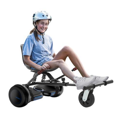 Asiento de hoverboard ajustable, equilibrio para patinete de 100 kg de capacidad de carga, autoequilibrador para patinete de 6,5 – 10 pulgadas