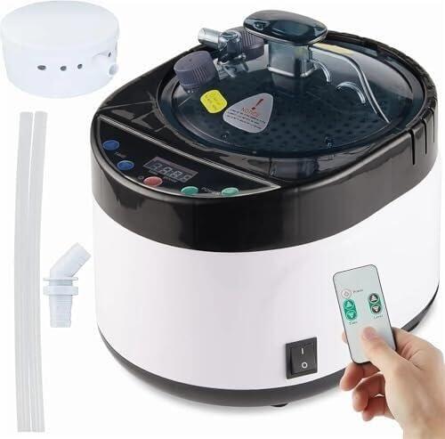 Vaporizador de sauna de 4 l para baño de vapor de barril de madera, equipo de calefacción de 2 kW para experiencias en el hogar y spa