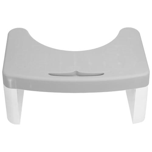 Garneck Taburete para Baño Antideslizante Ajuste de Altura, Material Pp Resistente, Adecuado para Adultos, Diseño Moderno y Funcional para Facilitar la Postura Inodoro