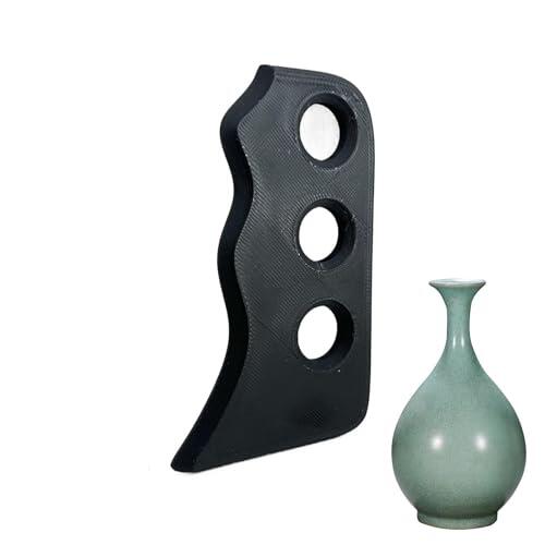 Manija de costillas de cerámica – Dispositivo de modelado ergonómico, herramienta de alisado de arcilla polimérica PP estable, componente de mano de texturización de detalles de escultura, accesorio