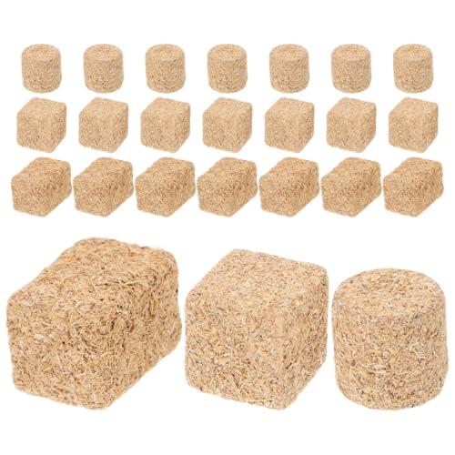 EXAOMBLE 24 Piezas de Heno en Miniatura para Decoración de Casas de Muñecas, Diseño Realista en Madera, Seguro y Finamente Elaborado para Escenas de Granja y Manualidades DIY