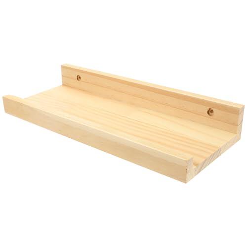 Veemoon Estante Flotante Capacidad de Carga Fuerte para Dormitorio de Madera de y Almacenamiento de Objetos, Repisa Compacta para Pared