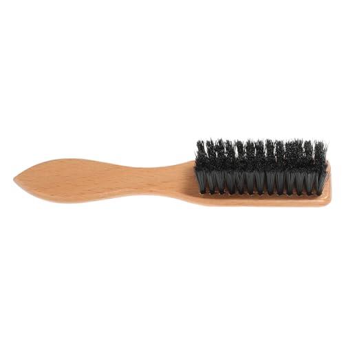 HEATSHAKING Cepillo para Adecuado para Cuidado y Peinado de y Bigote de Cerdas Sintéticas Mango Cómodo y Portátil, Peine para Hombre
