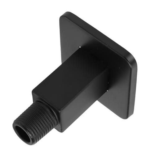 Hyuduo Brazo de Ducha Cuadrado Negro, Acero Inoxidable 304, Extensor de Ducha Recto para Montaje en Techo de 3,3 Pulgadas para Instalación de Cabezal de