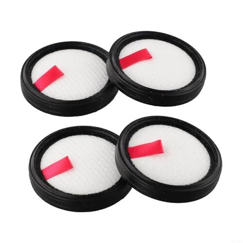 Filtro de repuesto para aspiradora de mano DEVOAC N300 y T19B, para actualización de recogedor de polvo estilo HEPA, lavable y reutilizable para depilación de mascotas, paquete de 2 o 4 (paquete de 4)