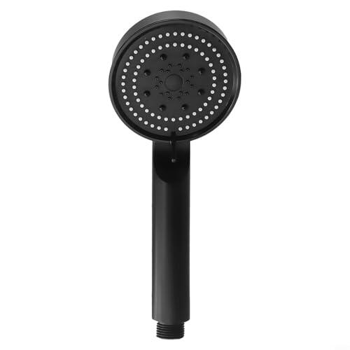 Cabezal de ducha de mano ajustable de alta presión con 5 ajustes de pulverización y tecnología de ahorro de agua, cambio de modo fácil, material plástico ABS