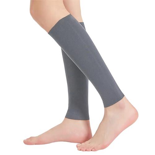 JSGHGDF Mangas elásticas para piernas, resistentes al frío, para entrenamiento, transpirables, cálidas, para correr, fitness, invierno, correr, pantorrillas