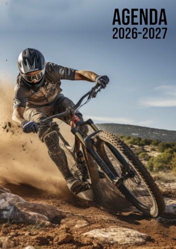 Agenda Scolaire 2026-2027: VTT Enduro | Journalier (une page par jour) | 12x17 cm | Septembre 2026 – juillet 2027 | Primaire, collège & lycée | Ado garçon | Sport | Descente vélo | Français