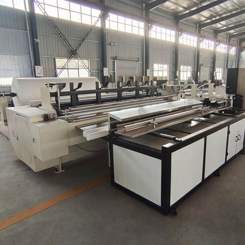 Máquina automática comercial de papel higiénico: línea de fabricación de papel de seda duradera y de alta velocidad para una producción eficiente