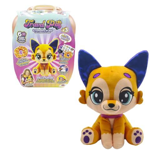 Descubre el encanto de viajar con la maleta peluche Bizak Travel Pets Solly Safari