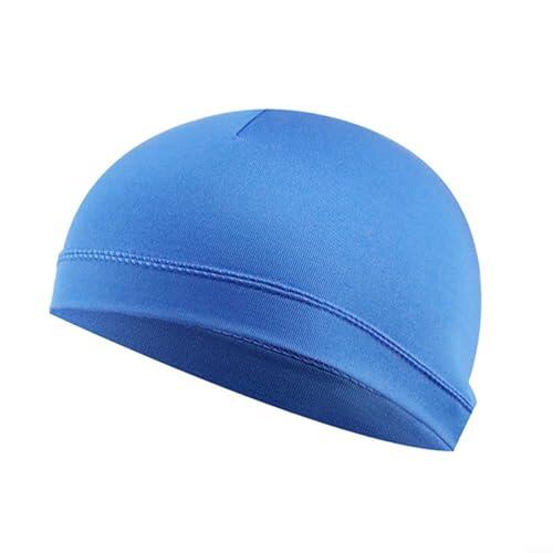 Fauhapyway Gorra de ciclismo de verano transpirable de secado rápido para hombres y mujeres, correr, senderismo, deportes al aire libre, 24 x 14 cm (azul zafiro)